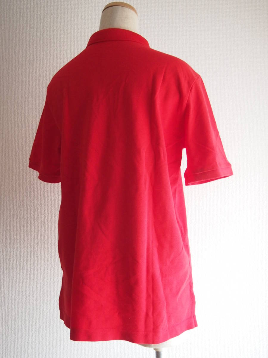 N153【USED】KIDS ボーイズ L14-16 子供服 LLBean エルエルビーン レディース 半袖 ポロシャツ レッド 赤_画像4