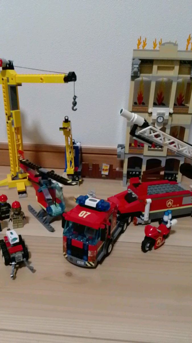 LEGO 60216 レゴシティの消防隊 説明書付き 代用パーツ有り