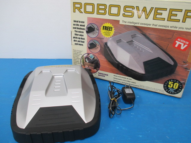 【楽しくお掃除♪】　★ TV　moducte ★　ROBO SWEEP 　床掃除　拭き掃除　自動　動作品　充電式　電池式