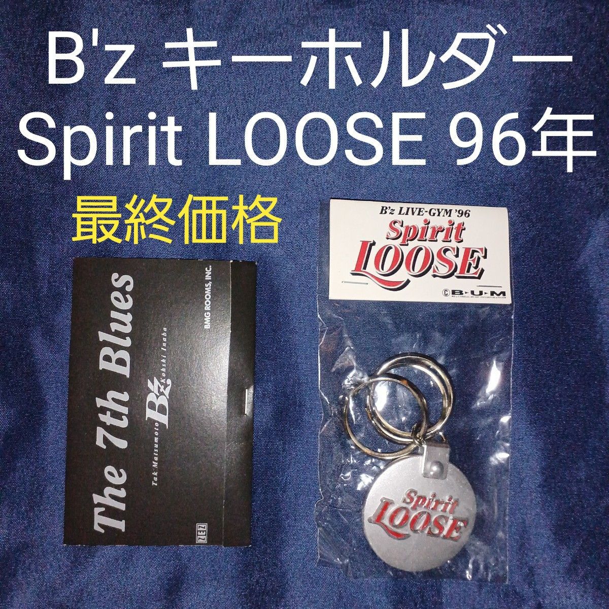 B'zLIVEGYM96 SpiritLOOSE グッズ B'z 公式ツアーグッズ LIVE-GYM'96 Spirit LOOSE キーホルダー
