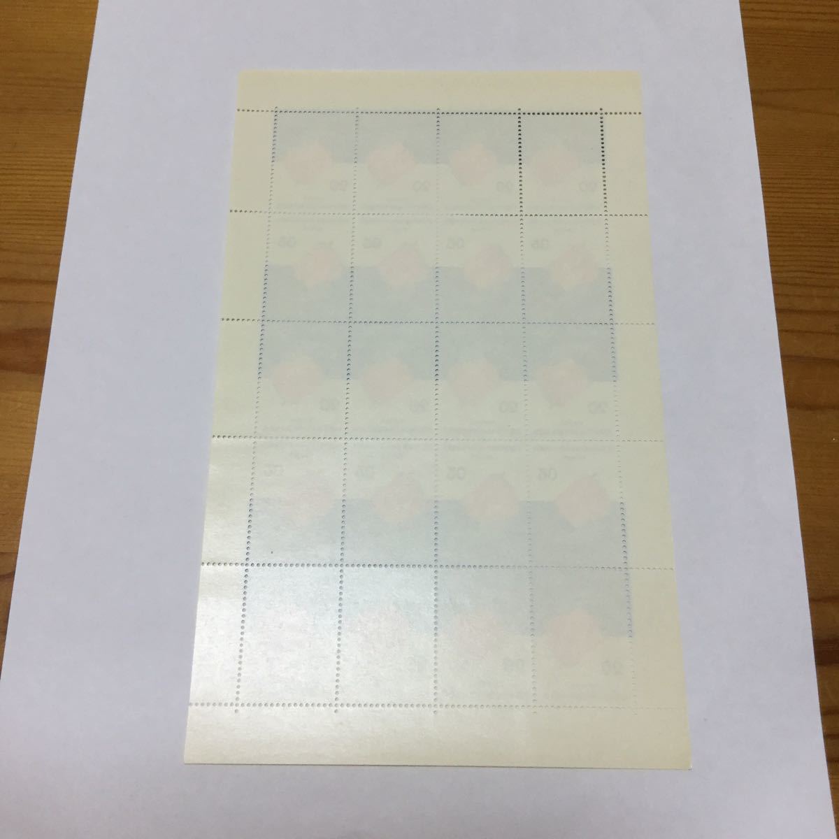 【未使用】札幌オリンピック冬季大会記念 ボブスレー 切手 1972年 20円×20枚 記念切手 大蔵省印刷局製造 切手シートの画像5