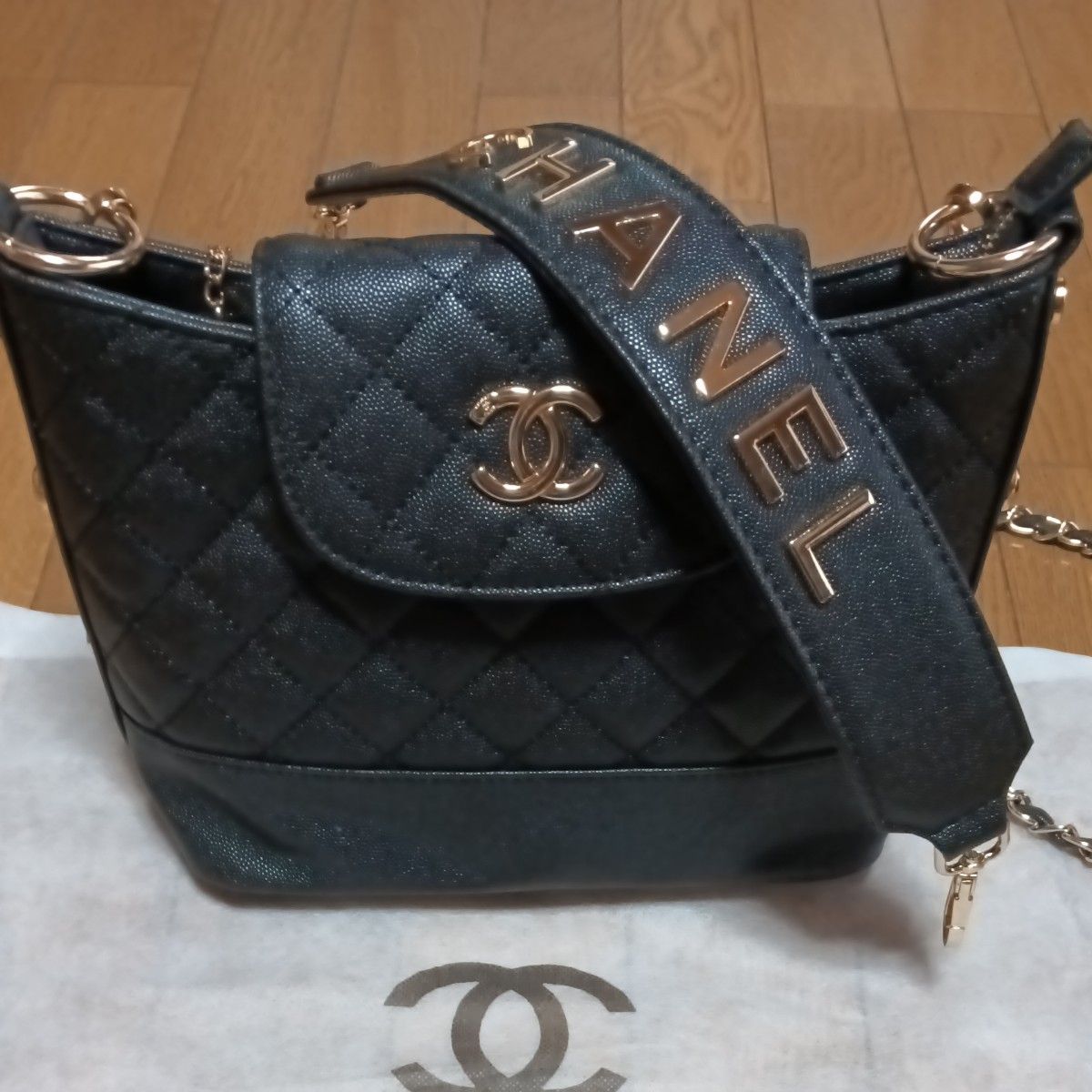 送料無料 百貨店 CHANELノベルティショルダーバッグ トートバック チェーンバック ノベルティグッズ