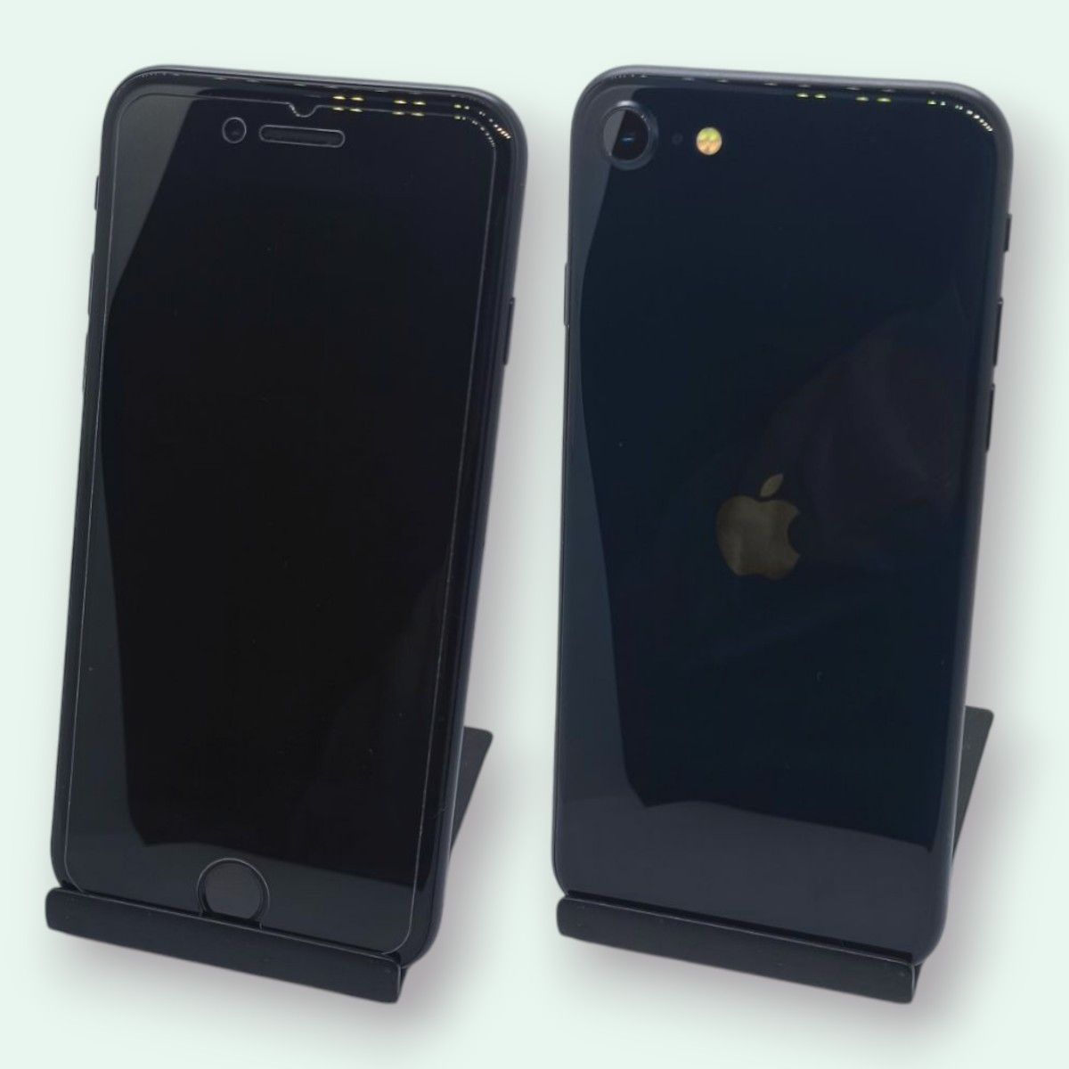 303【電池新品100%表示】 iPhone SE3 128GB ミッドナイト 極美品】iPhone SE3 128GB バッテリー100% ミッドナイト