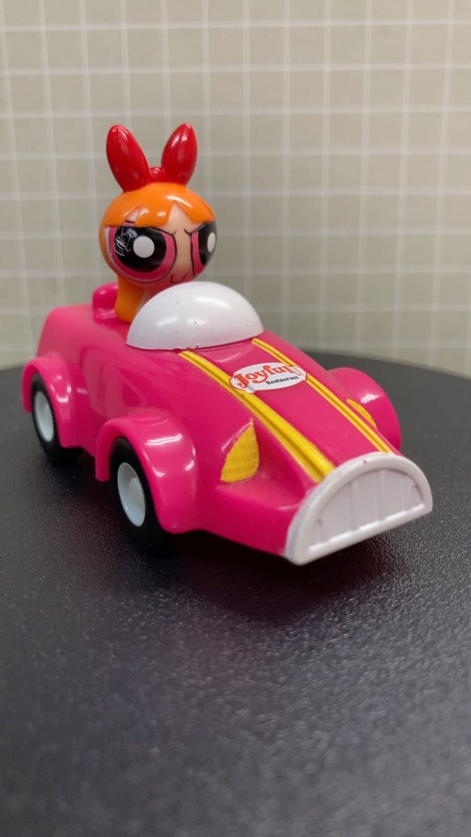 チョロQタイプ パワーパフガールズ プルバックミニカー ジョイフルお子様メニュー 非売品 傷あり