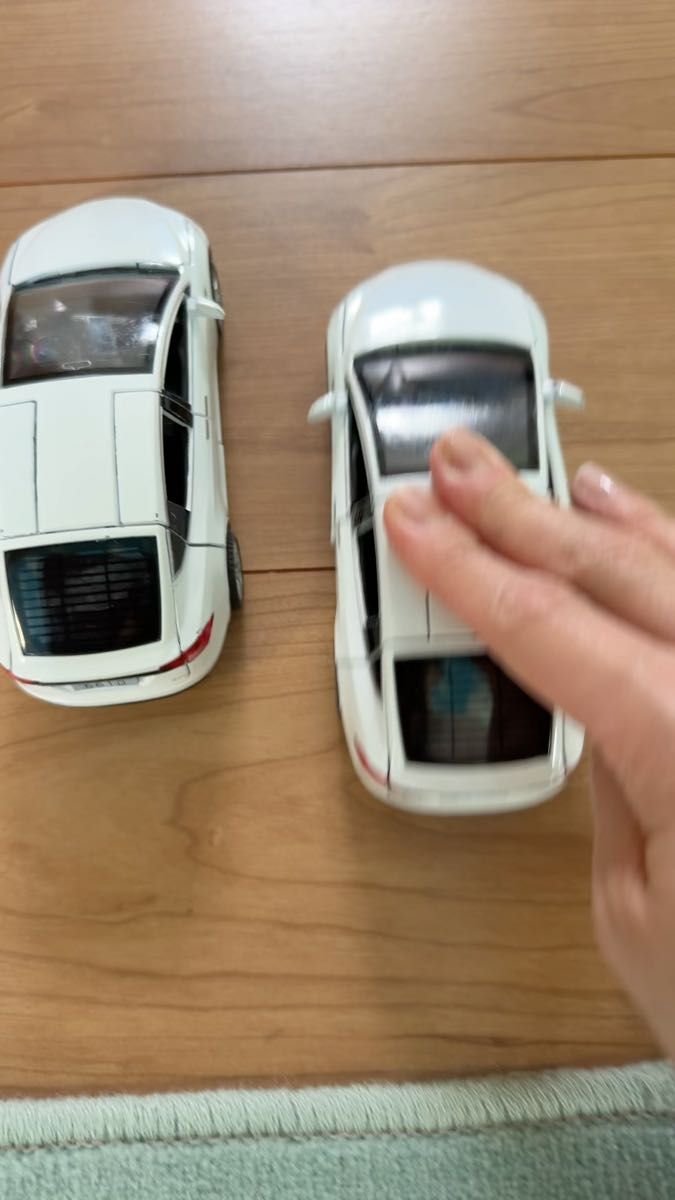 テスラ モデルX ミニカー 2個セット 白
