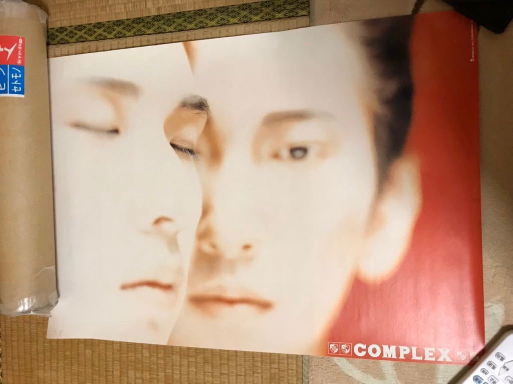 送料無料】COMPLEX.ポスター/デビューアルバムジャケット/美品/検)コンプレックス.布袋寅泰.吉川晃司.BOOWY.氷室京介.GUITARHYTHM.日本一心