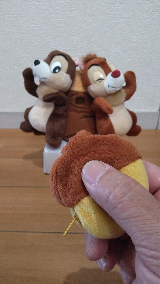 【リモコン付】動くチップとデール ぬいぐるみ TDL購入品