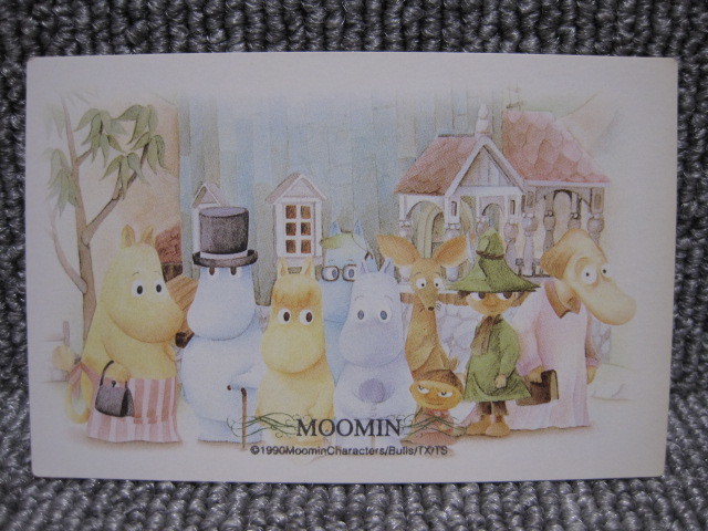 【年代物 MOOMIN ムーミン イラストカード】Z QUOカードサイズ！レトロ 90年代 稀少 貴重 当時物 多数出品中！3点以上落札で送料無料！_画像2