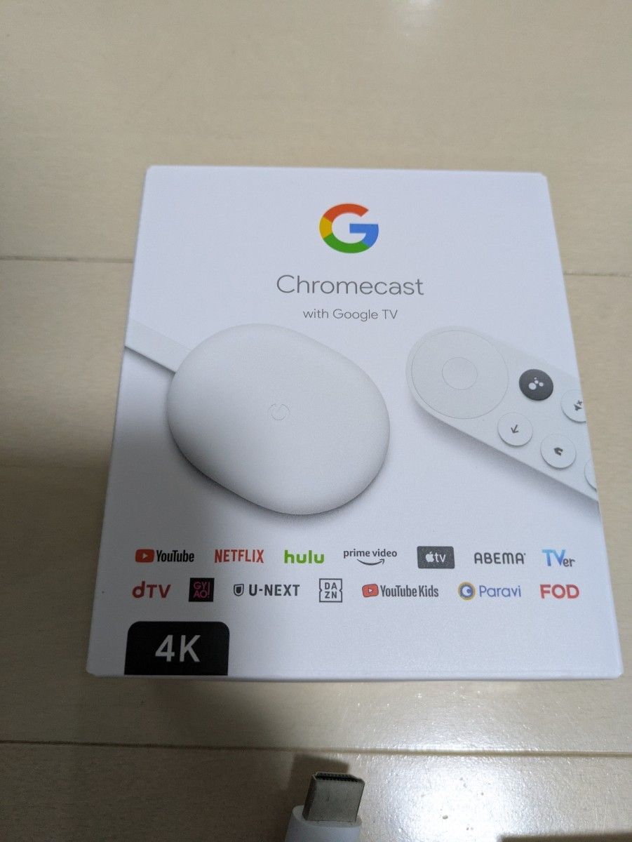 美品 グーグル クロームキャスト 4K Chromecast with Google TV 美品 グーグル クロームキャスト 4K Chromecast with Google TV