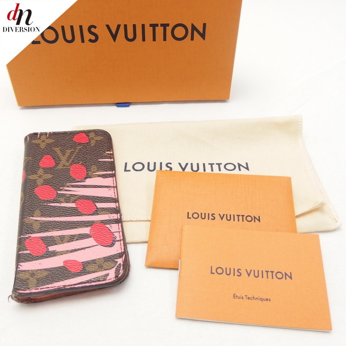 Louis Vuitton Monogram Jungle iPhone 6/6S Folio Case モノグラム ジャングル ドット 手帳型 アイフォンケース SUGAR PINK POPPY_画像1