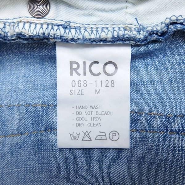 RICO リコ ブーツカット フレア ストレッチ デニムパンツ ジーンズ INDIGO M_画像8