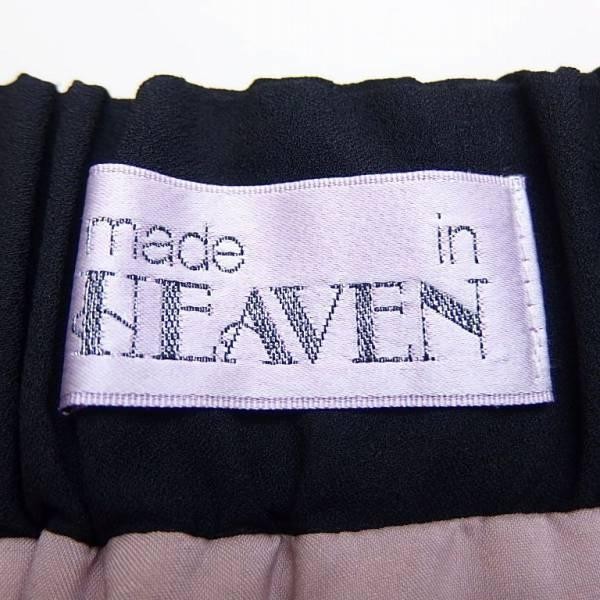 made in Heaven メイド イン ヘブン edie skirt ポリエステル プリーツ レイヤード イージー ミニスカート BLACK ONE_画像8