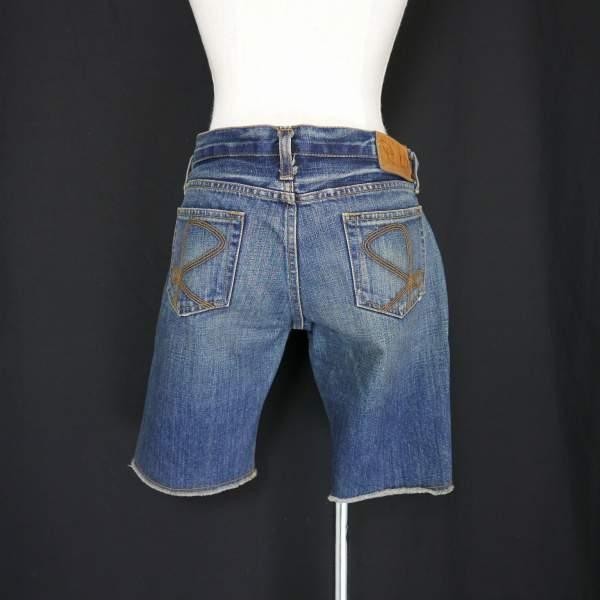 RICO リコ ダメージ加工 デニム ショートパンツ ハーフパンツ INDIGO M