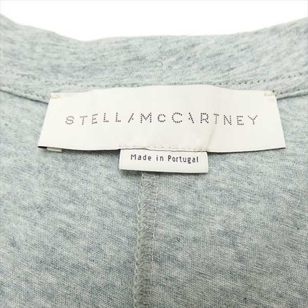 Stella McCartney ステラ マッカートニー コットン スター フリンジ ノースリーブ カットソー タンクトップ GRAY 36_画像7