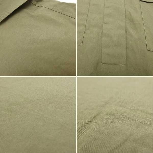 Adam et Rope アダム エ ロペ コットン 7分袖 サファリシャツ ワンピース KHAKI 38_画像6