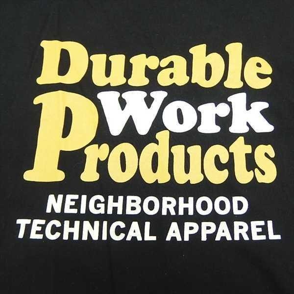 14SS NEIGHBORHOOD ネイバーフッド D.W.P/C-TEE.SS コットン 半袖 DURABLE WORK PRODUCTS ロゴ Tシャツ カットソー BLACK M_画像4