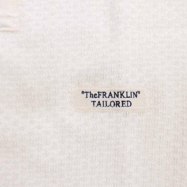 FRANKLIN TAILORED Frank Lynn tailored thermal Henley neckline short sleeves T-shirt TEE WHITE 2