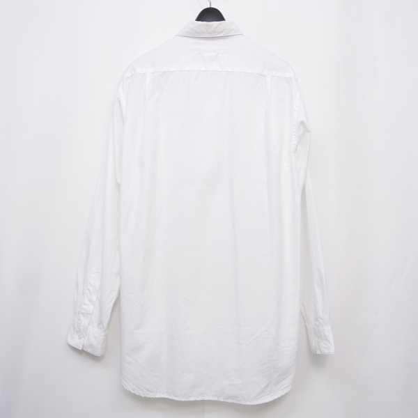 17SS SOPHNET. ソフネット SOPH ソフ LONG REGULAR COLLAR SHIRT コットン 長袖 ロングシャツ WHITE S_画像2