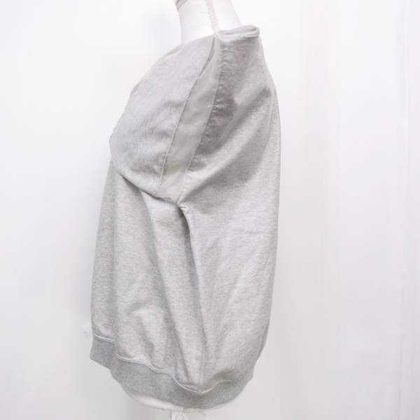 Julien David Julien David Laminated Cotton Terry Sweatshirt sleeve mesh switch laminate processing cotton sweat GRAY