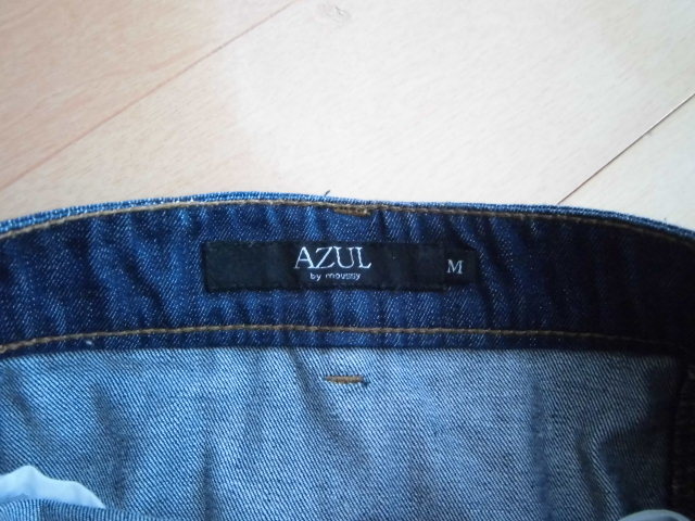 ***AZUL* front button * Denim skirt *M***