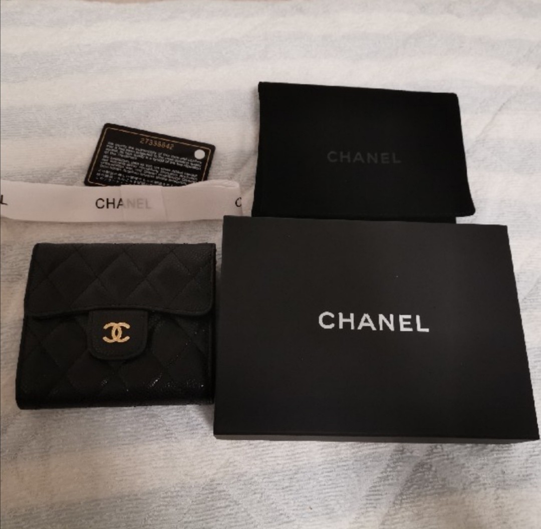 CHANEL 財布 三つ折り財布 シャネル キャビアスキン|Yahoo CHANEL 財布 三つ折り財布 シャネル キャビアスキン|Yahoo