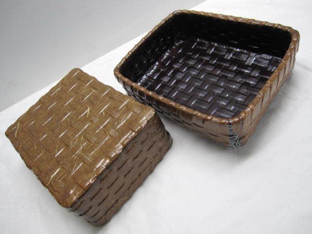 ☆美品です　近江一閑張　箱　中古☆