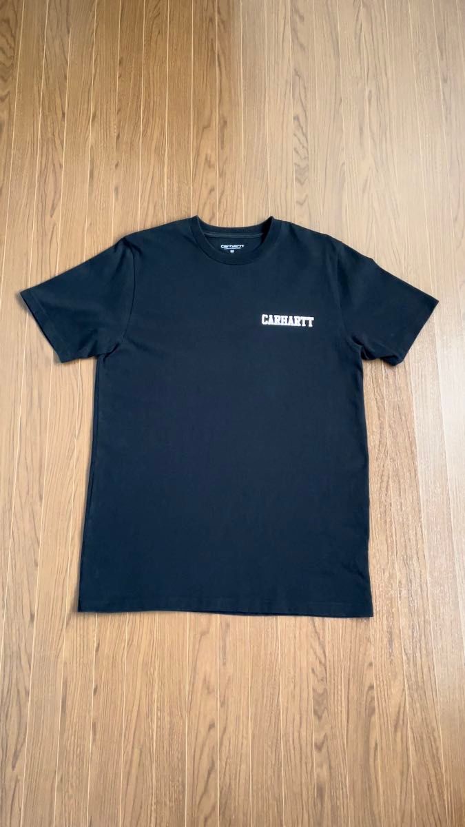 【送料無料】CARHARTT WIP S/S COLLEGE SCRIPT T/S カーハートアクティブJKT デトロイトJKT黒