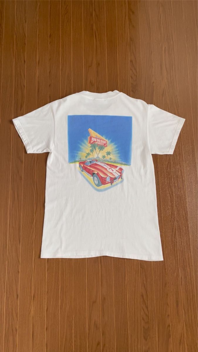 【送料無料】90s In-N-Out Burger インアウトバーガー ヴィンテージTシャツ イナナウト メンズ レディース 白T