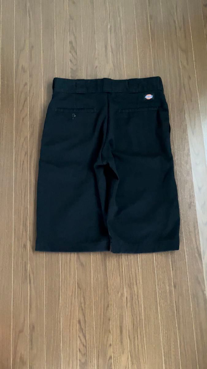 【送料無料】Dickies ディッキーズ ショートパンツ アメリカ製 ブラック 古着 アメカジ made in USA 黒 30