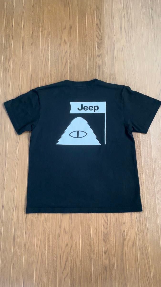 【送料無料】POLER×JEEP 限定コラボTシャツ ブラック サイズM 黒 メンズ レディース ポーラー ジープ Wネーム