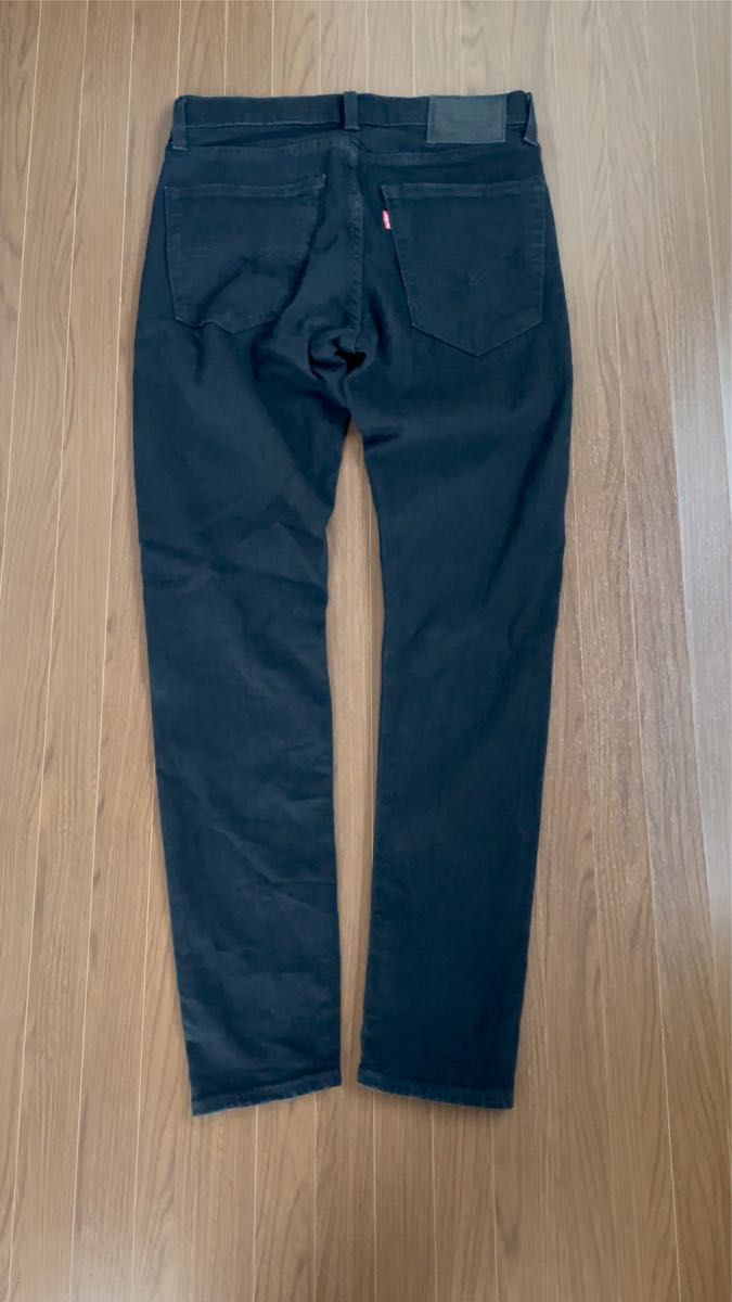 【送料無料】Levi's Premium SKINNY TAPER BIG E ブラックデニムパンツ リーバイス501xx