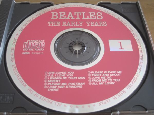 レア国内盤CD ザ・ビートルズ １ ジ・アーリー・イヤーズ beatles 1 the early years R-230215 made in japan_画像4