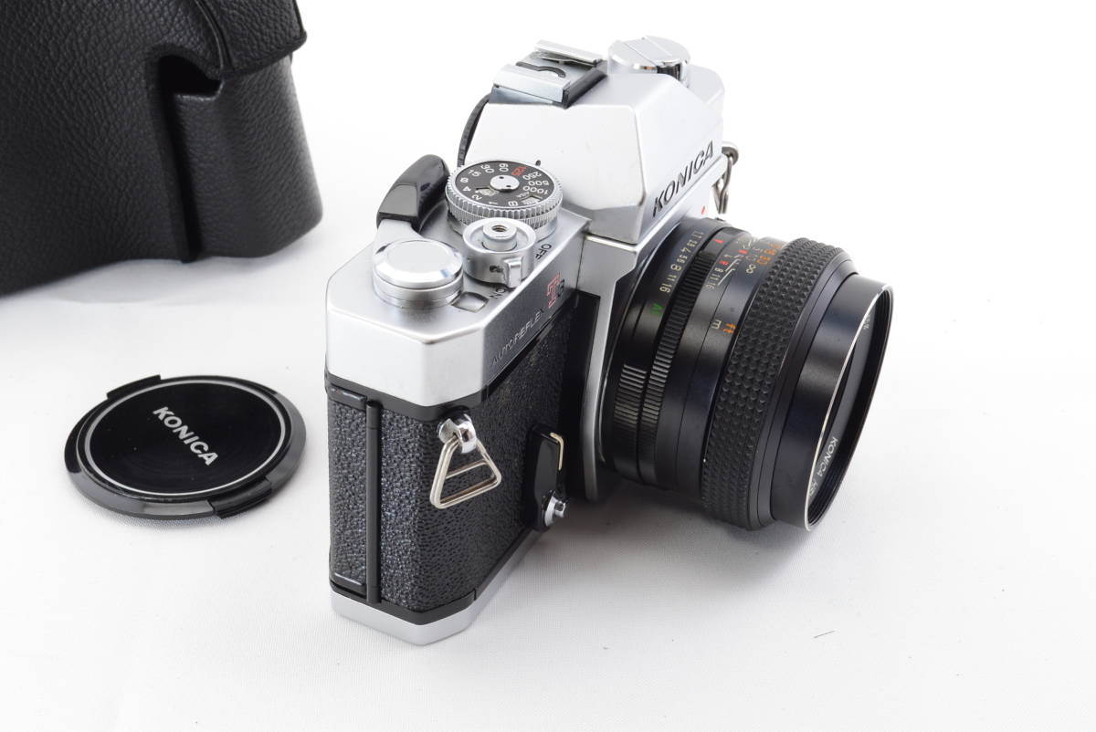 【ecoま】コニカ KONICA AUTOREFLEX T3 HEXANON 50mm F1.7レンズ付き 一眼レフフィルムカメラ_画像3
