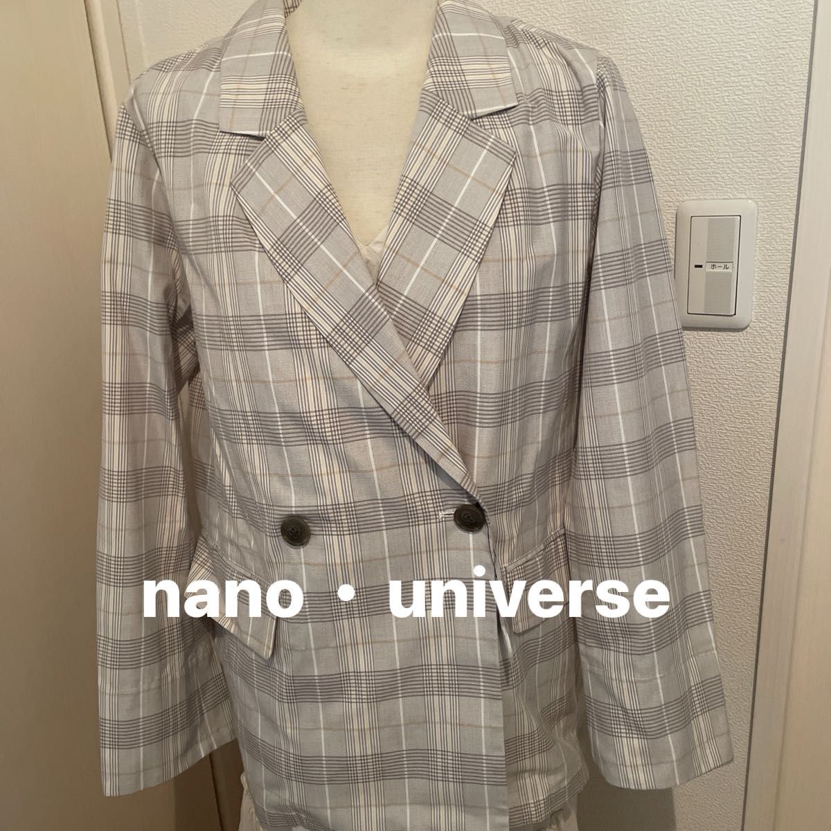 nano・universe テーラードジャケット ナノユニバース38 未使用 春秋
