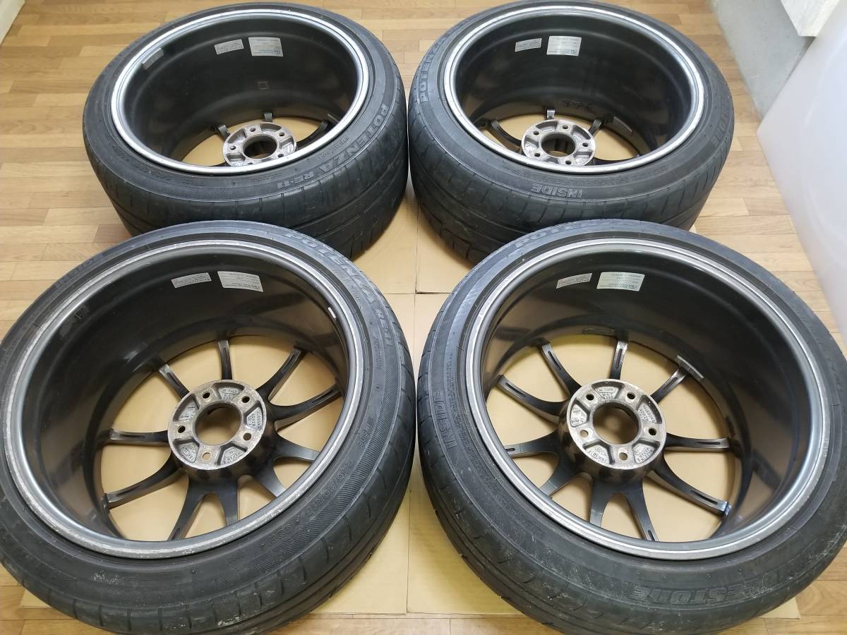 【超希少】18インチ 10J +25 PCD114.3 ADVAN Racing アドバン レーシング RZ ランエボ S14 S15 GTR R33 R34 R35 Z32 Z33 Z34 V35 V36 RS GT_画像8