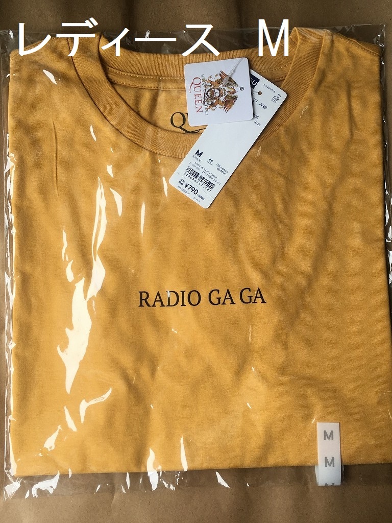 GU★グラフィックTシャツ(半袖)RADIO GA GA レディースWOMEN　Mサイズ　QUEENコラボ★新品未使用