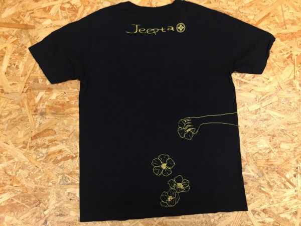 【送料無料】Jeepta ジプタ UnitedAthle製 ロック プログレ バンド 邦楽 半袖Tシャツ レディース コットン100% バックプリント有 M 黒_画像3