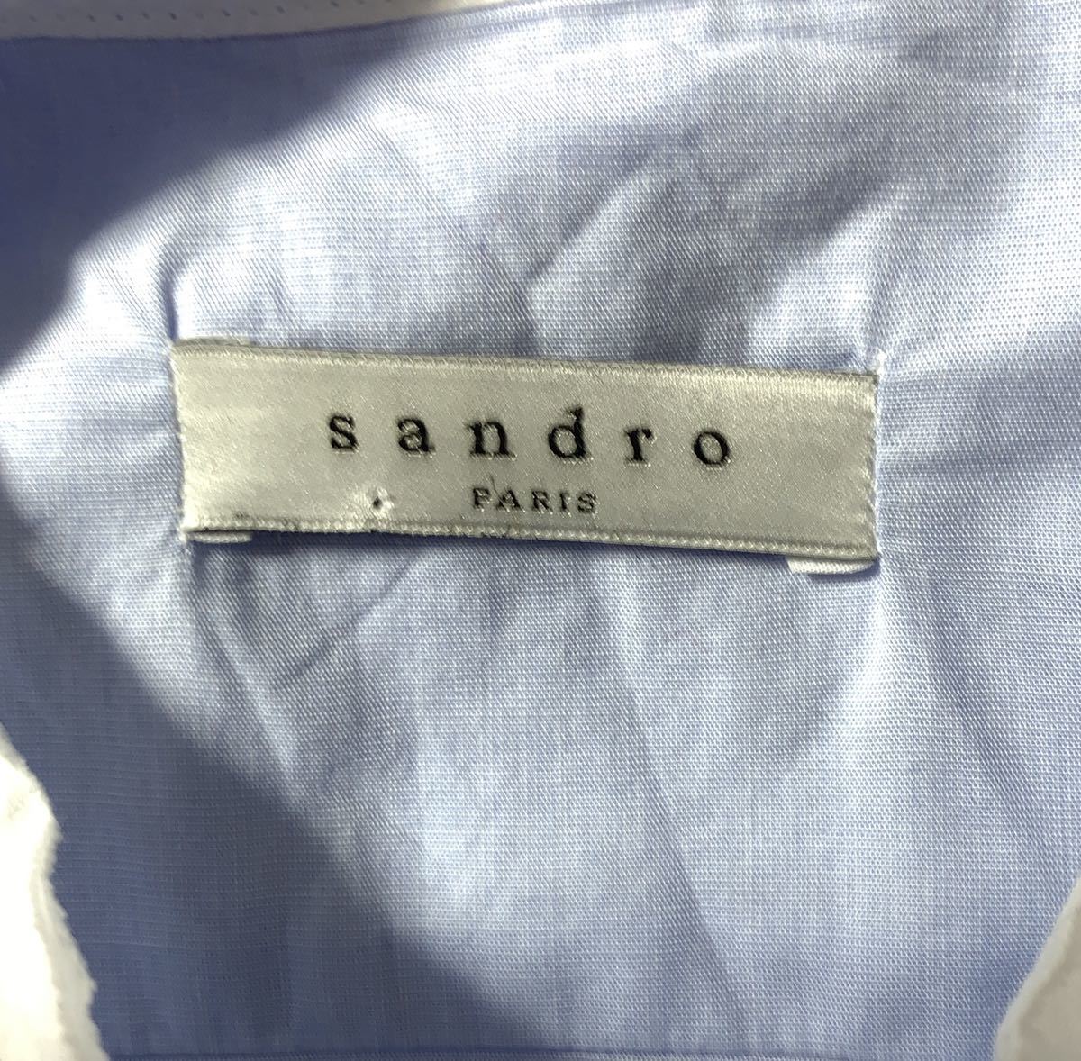 辺見えみりさん愛用★フランス製 SANDRO サンドロ　シャツ　ワンピース 1 ブル