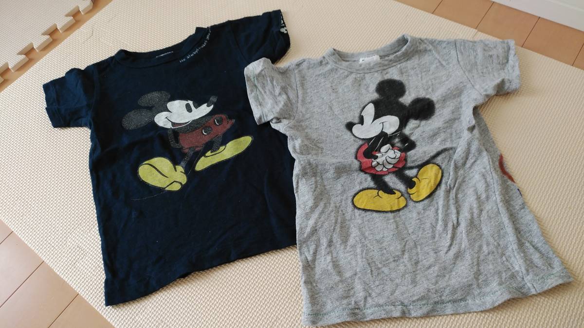 ブリーズ ミッキー半袖tシャツ2枚 110 ブリーズ ミッキー半袖tシャツ2枚 110