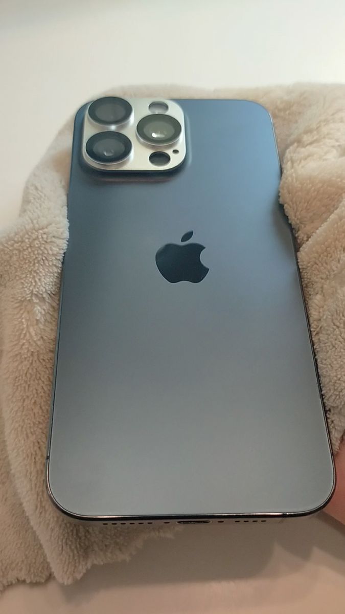 【3ヶ月保証書付き(本体&ガラスフィルム)】 iPhone15 Pro Max 512GB SIMフリー ブルーチタニウム 美品