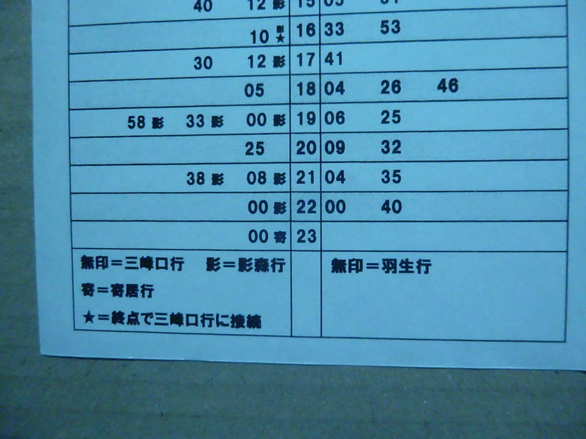 ヤフオク 埼玉県秩父鉄道 熊谷駅 時刻表 4 13から当