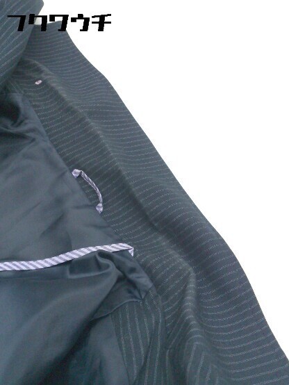 ◇ SUIT SELECT スーツセレクト ストライプ シングル 1B パンツ スーツ 11AR ネイビー グレー レディース_画像5