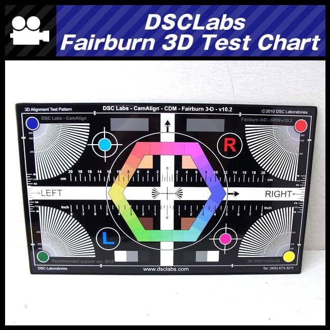 ★DSC Laboratories・DCM-Fairburn 3D -v10.2・3D Alignment Test Pattern/3Dテストパターン★
