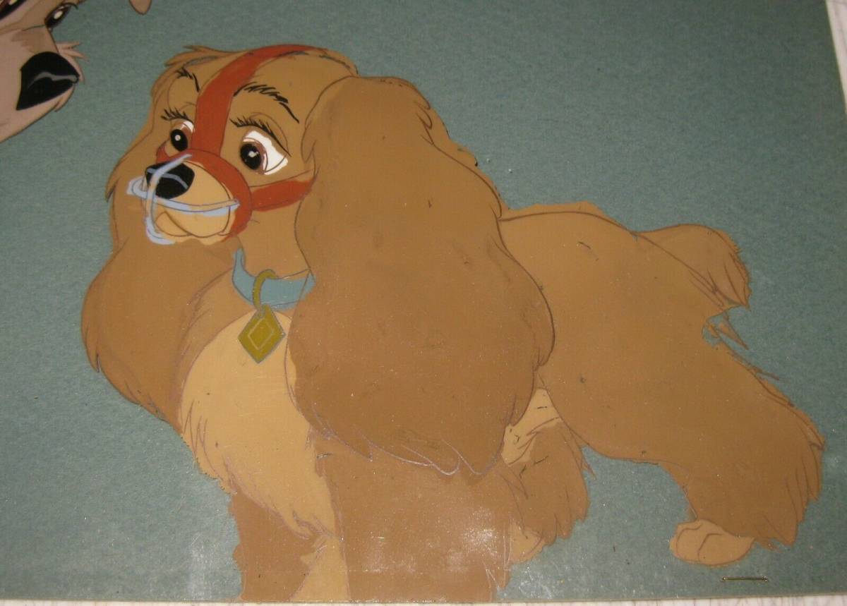 Disney ディズニー わんわん物語 レディ トランプ セル画 原画 限定