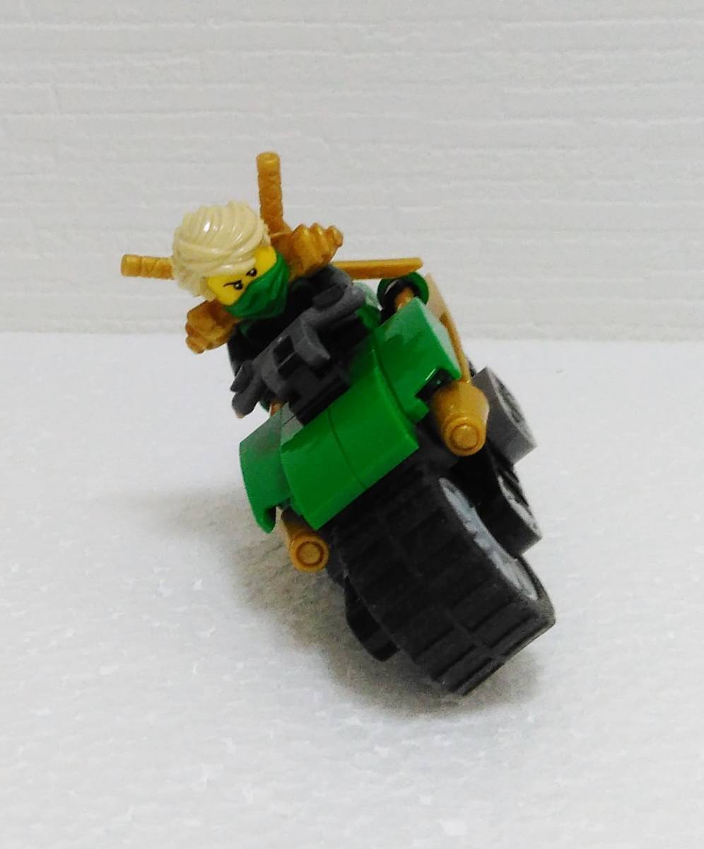 LEGO / レゴ ニンジャゴー 70722 レゴ オーバー・ボーグの攻撃 / 緑忍者ロイド バイク 美品_画像5