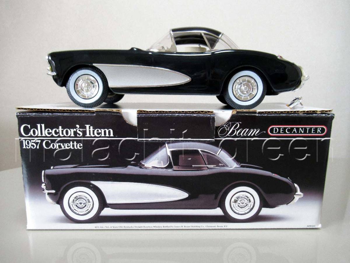 【現金特価】 ジムビーム Beam Jim 1957年型シボレー・コルベット ブラック デカンタ 自動車