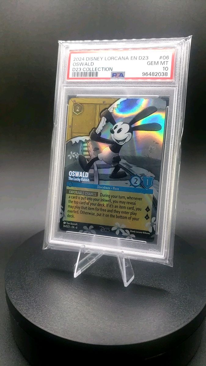 【D23限定・PSA10】ディズニー ロルカナ OSWALD GEM MINT|超希少 初期プロモカード