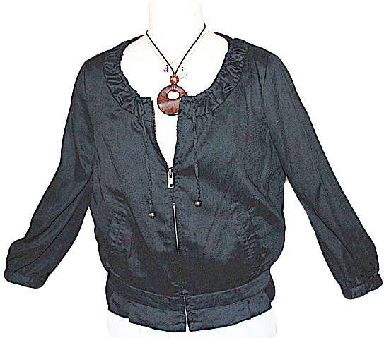  beautiful goods pour la frime Pour La Frime *lipon attaching Zip up jacket 