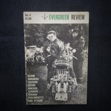 1957年 Evergreen Review #4 ヘルズエンジェルス/ロバート・フランク/ジャック・ケルアック/アレン・ギンズバーグ■前衛文学 ビートニク_画像1