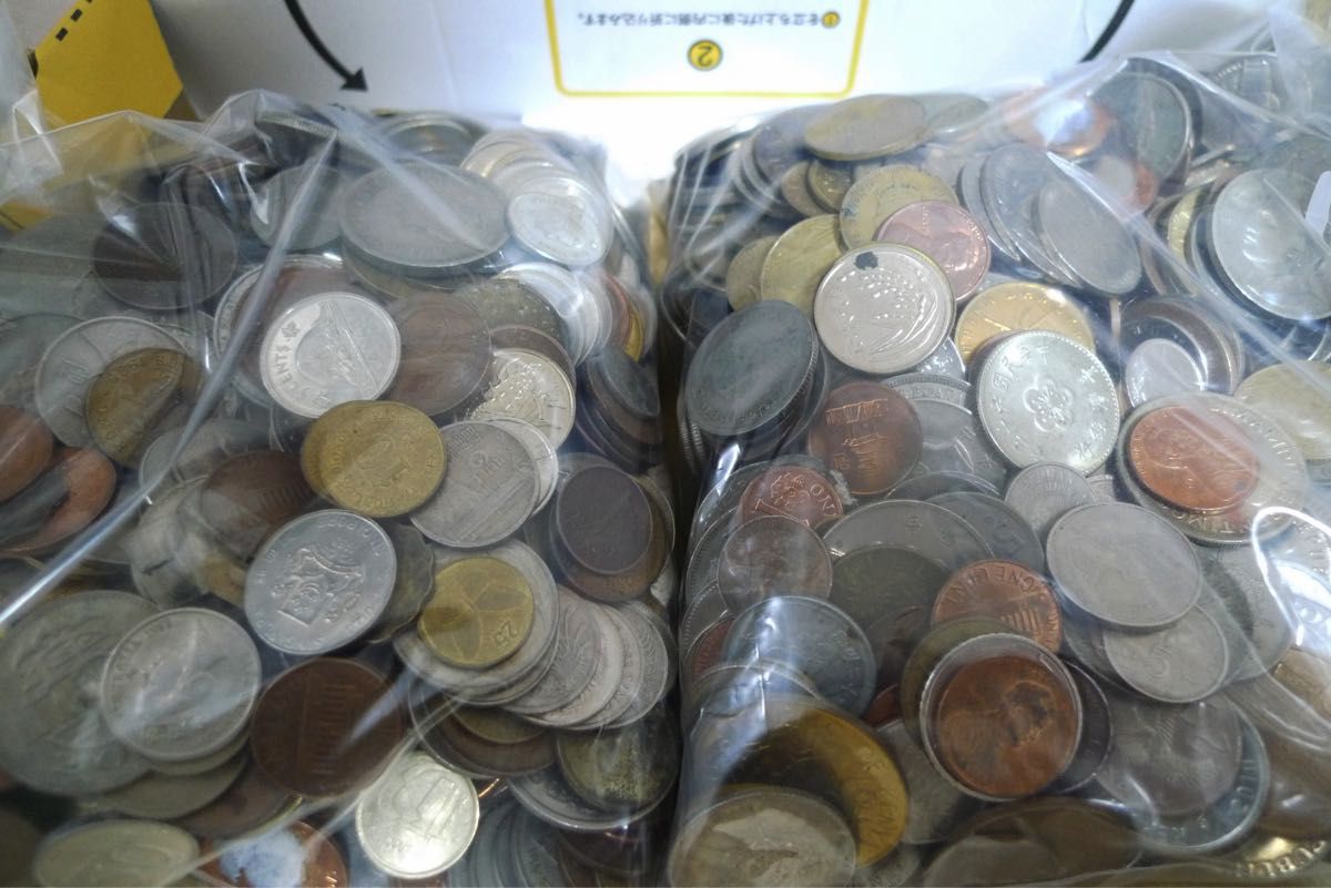 外国コイン 硬貨 まとめ 5kgオーバー 外国銭 海外コイン 古銭